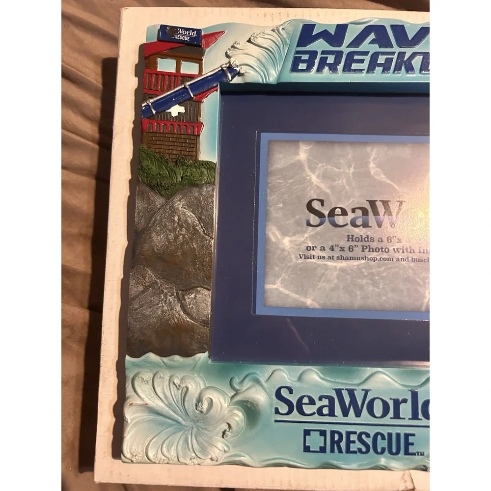 SeaWorld Wave Breaker Rescue Sea World 3D Photo Frame 6x8 4x6 Souvenir New